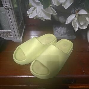 Yellow Slide Sandals